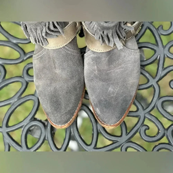 AllSaints — Suede Bonny Cuban Harness Ankle Boota - Picture 3 of 5